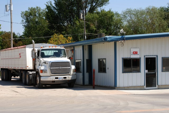 The scale house in Benton, Kan.