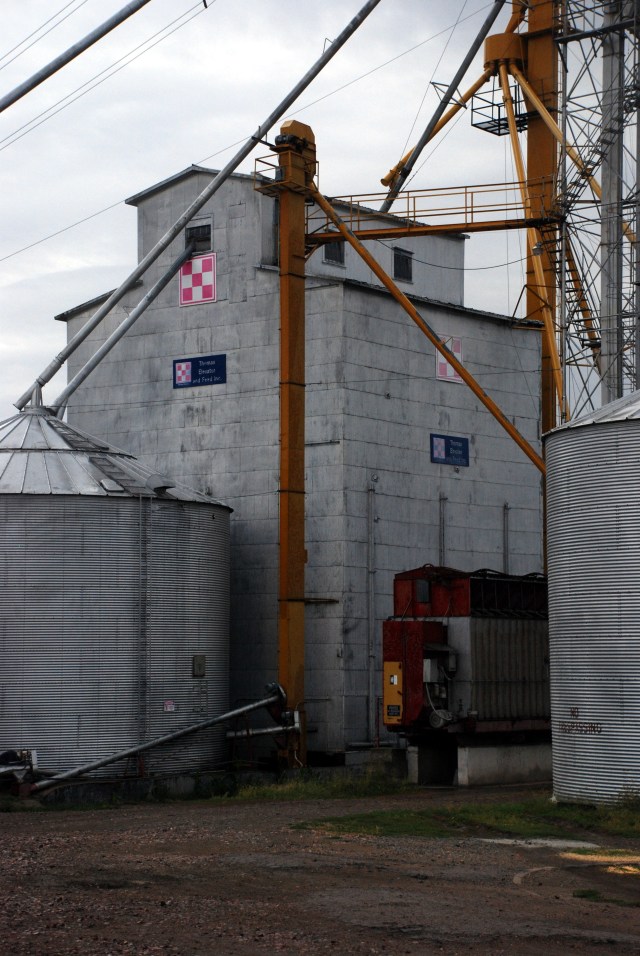 The wooden elevator at Wymore, Nebraska, is representative of the style of Van Ness Construction