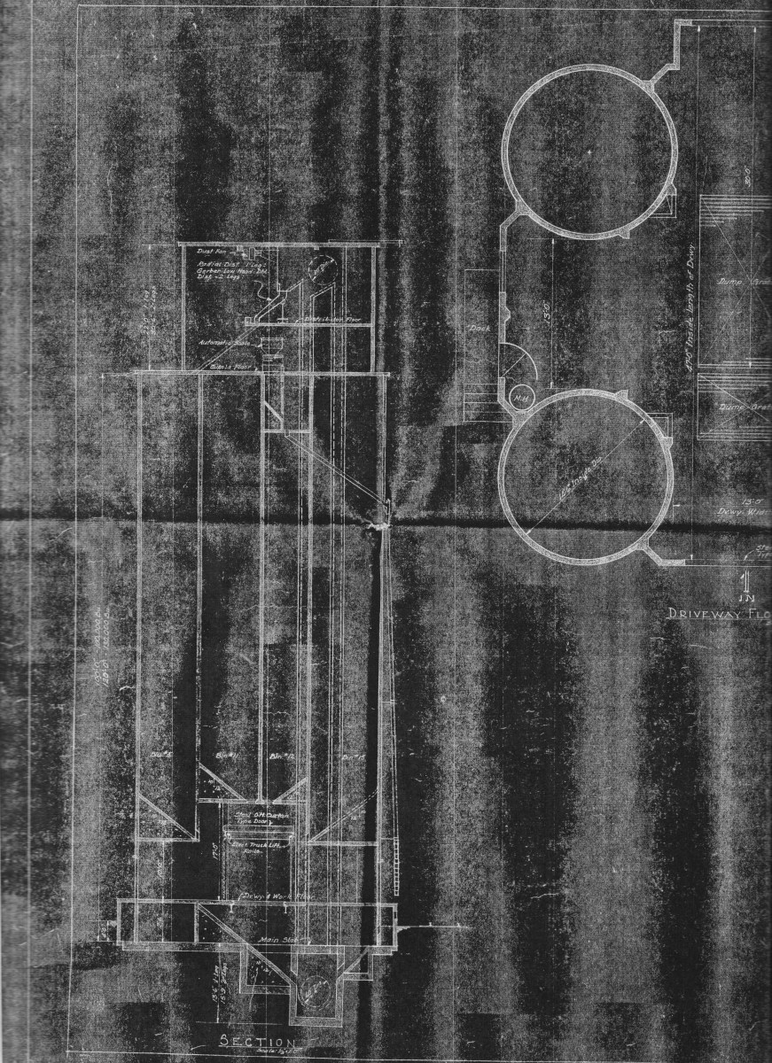 Drawings for an elevator of 100,000- to 125,000-bushel capacity with ...